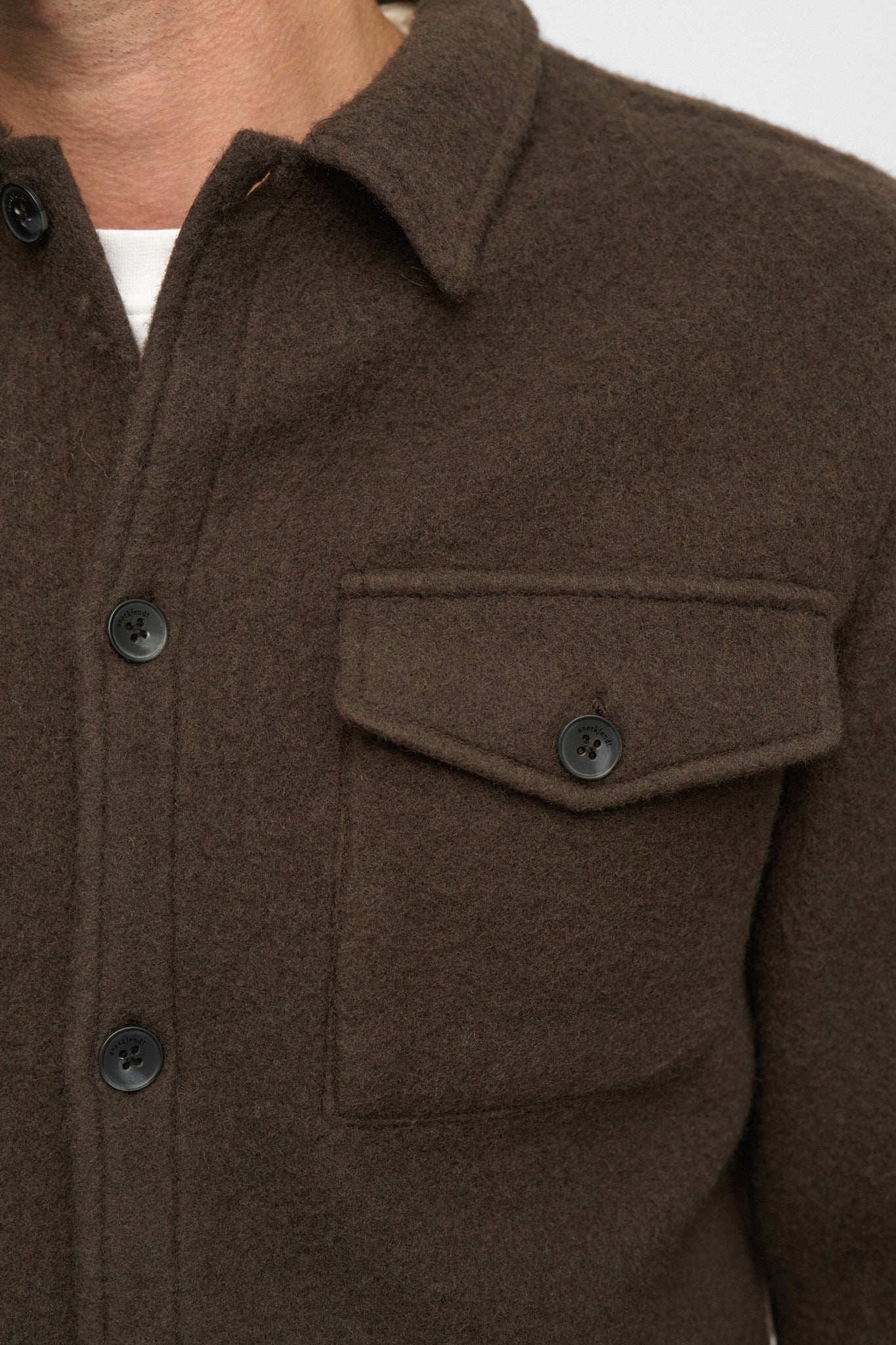 Oscar BOILED WOOL OVERSHIRT - Delicioso — vista 8