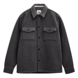 Sobrecamisa ANERKJENDT Oscar Boiled Wool Magnet, frontal sin fondo
