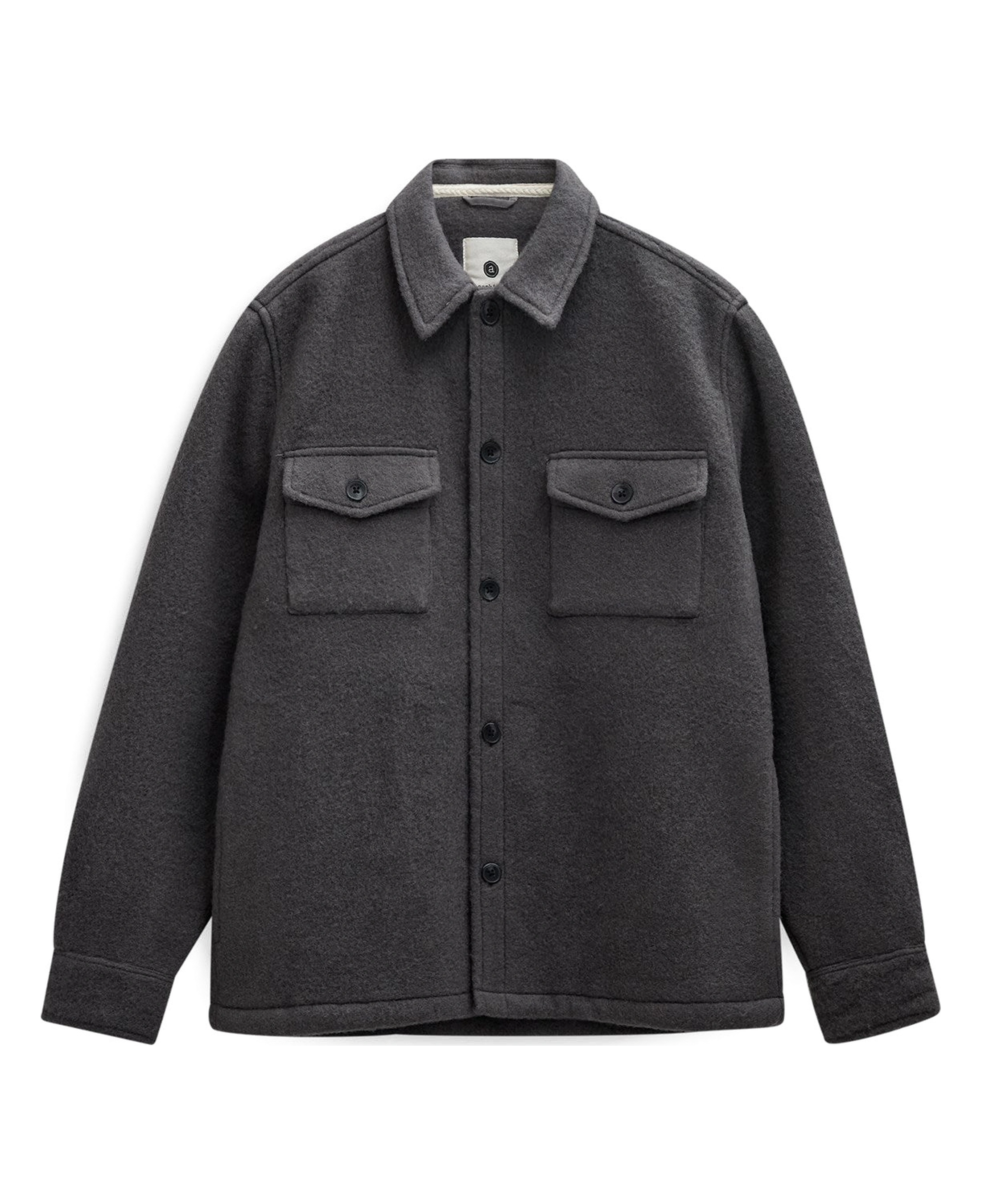 Sobrecamisa ANERKJENDT Oscar Boiled Wool Magnet, frontal sin fondo
