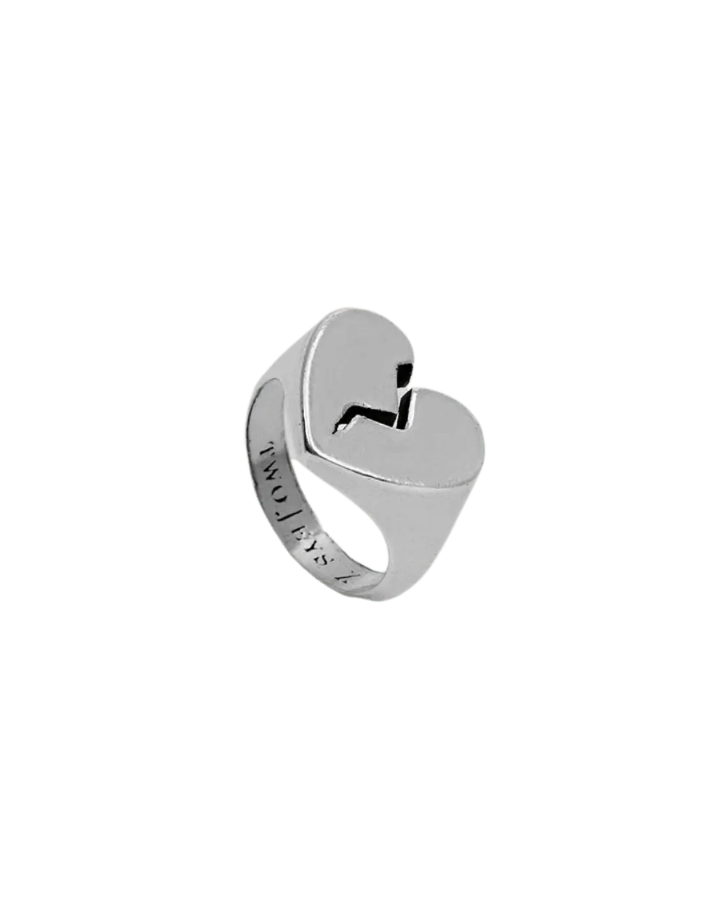 Anillo TwoJeys Broken Heart Silver - ECRU