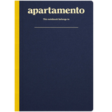 APARTMENT Magazin Notizbuch Dunkelblau / Gelb