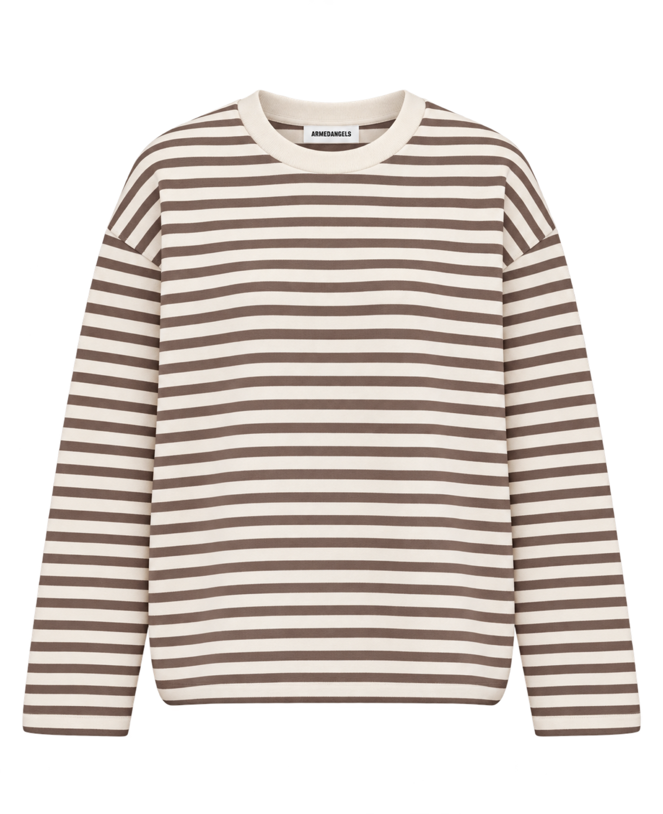 Sudadera ARMEDANGELS Frankaa Maarlen Stripe Undyed Claystone