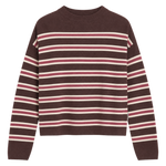 Jersey ARMEDANGELS Merinaa Striped Claystone Velvet Ember
