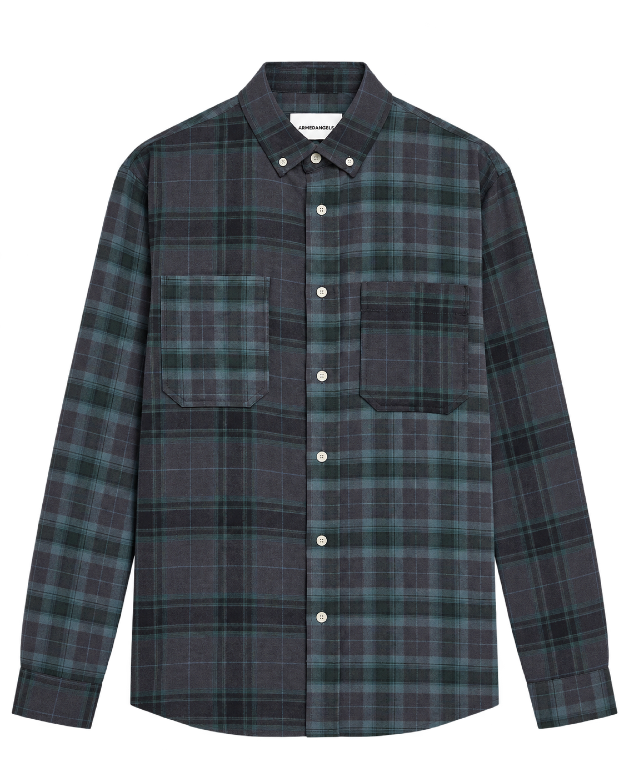 Camisa ARMEDANGELS Patchwork Black