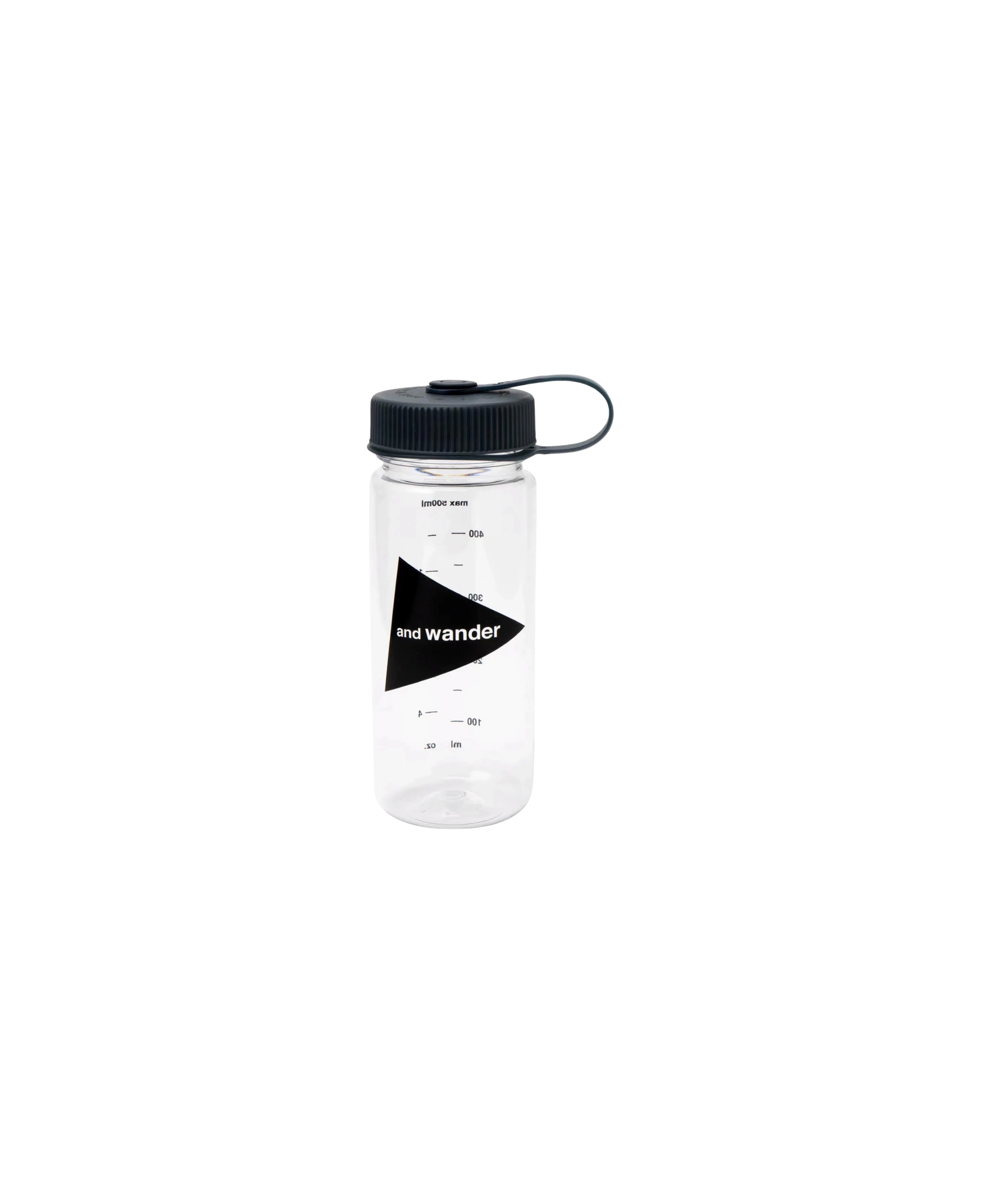 Botella AND WANDER Logo Bottle 500ml - flat 2200 x 2700 transparente