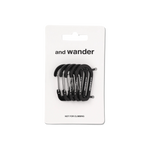 Set de Mini Mosquetones AND WANDER Black - flat 2200 x 2700 transparente