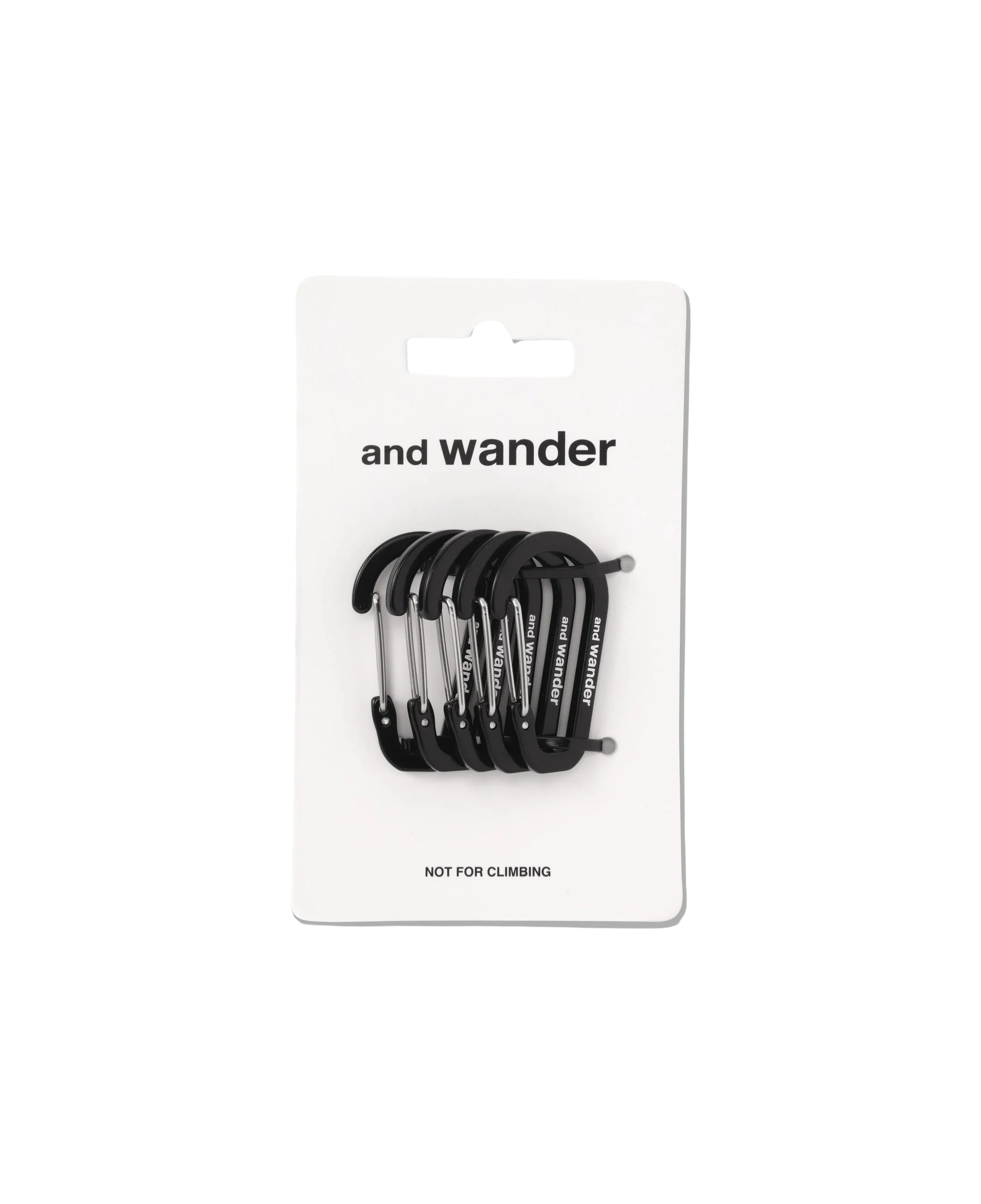 Set de Mini Mosquetones AND WANDER Black - flat 2200 x 2700 transparente
