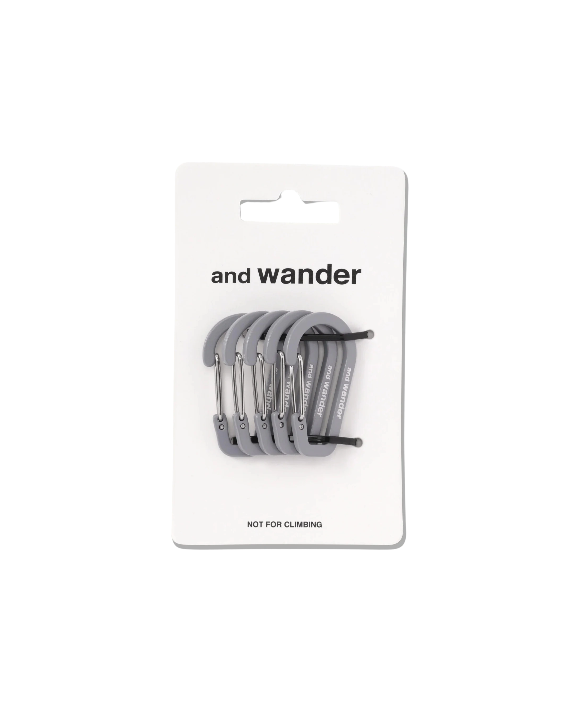 Set de Mini Mosquetones AND WANDER Gray - flat 2200 x 2700 transparente