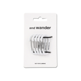 Set de Mini Mosquetones AND WANDER White - flat 2200 x 2700 transparente