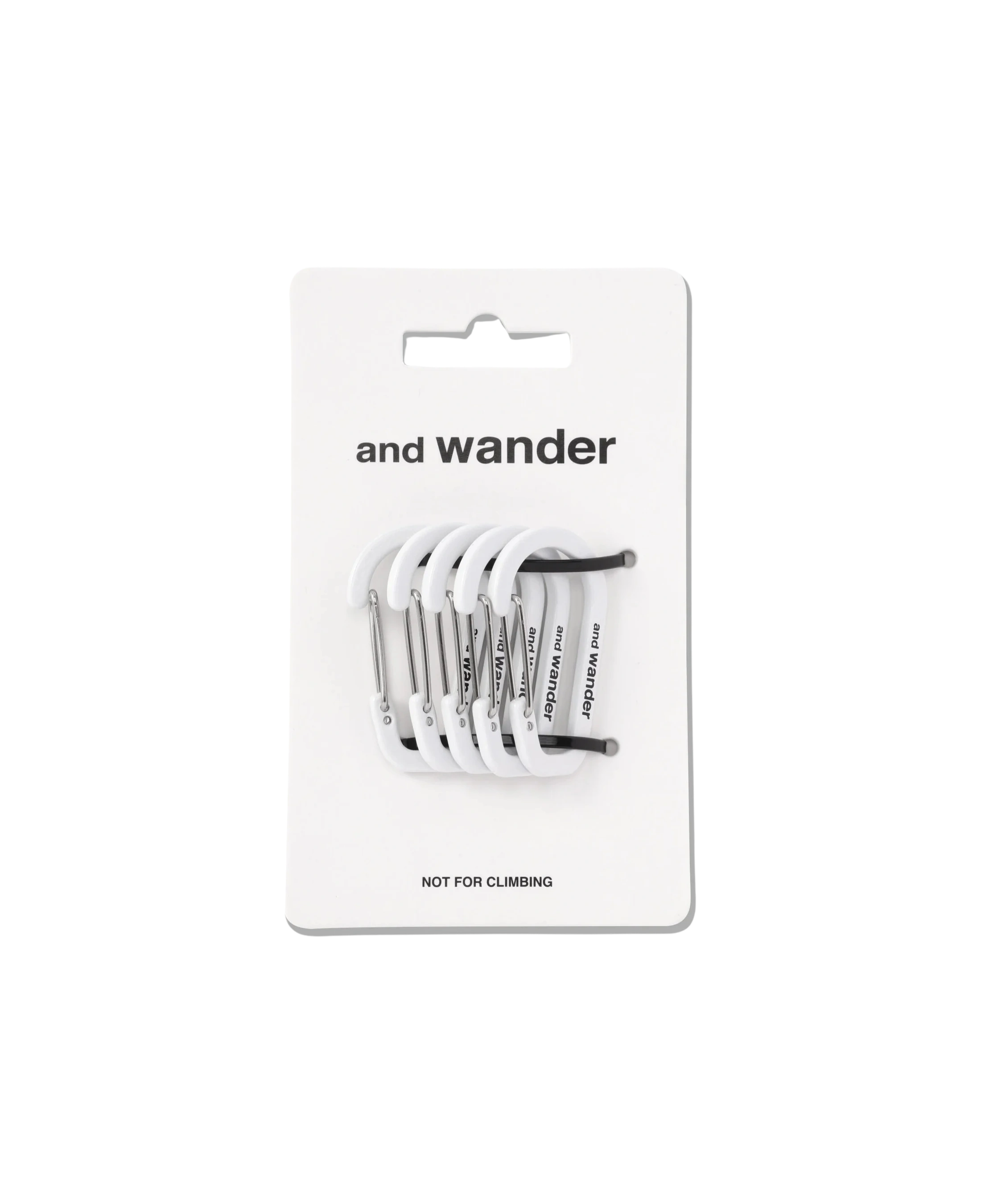 Set de Mini Mosquetones AND WANDER White - flat 2200 x 2700 transparente