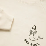 Cunha Dark Navy Ecru Logo-Sweatshirt