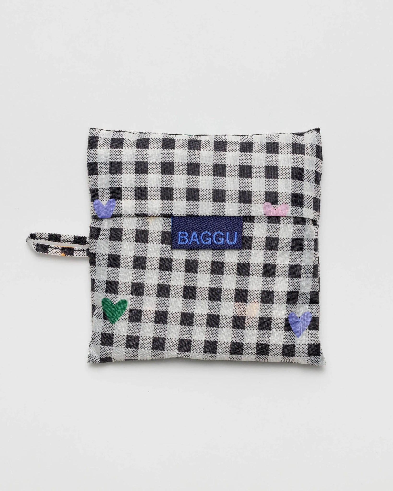 Gingham Hearts Recycled Standard Baggu Bag