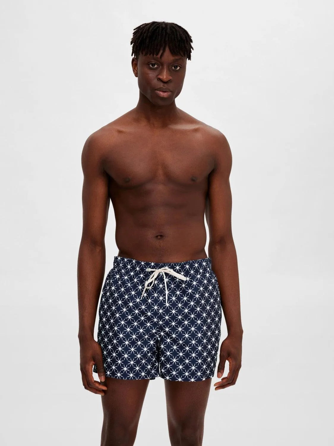 Bañador Selected Dane Mosaic Sky Captain - ECRU