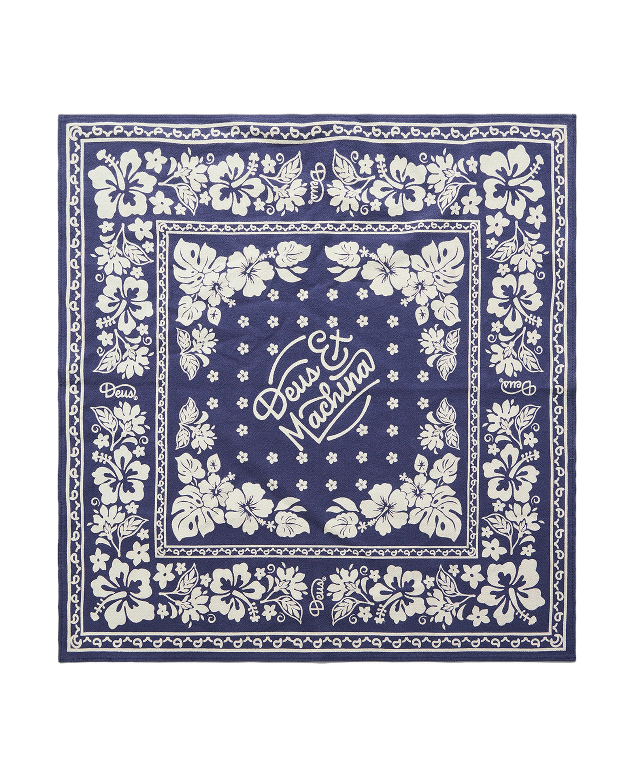Bandana DEUS EX MACHINA Oahu azul — flat frontal transparente