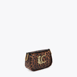 Bolso LOLA CASADEMUNT Bandolera Animal Print Logo LC Leopardo
