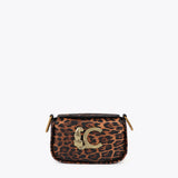 Bolso LOLA CASADEMUNT Bandolera Animal Print Logo LC Leopardo