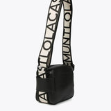 Bolso LOLA CASADEMUNT Bandolera Asas Logotipadas Negro