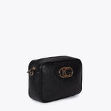 Bolso LOLA CASADEMUNT Bandolera Rombos Monograma Negro