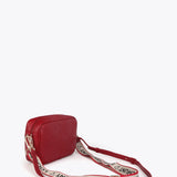 Bolso LOLA CASADEMUNT Bandolera Rombos Monograma Rojo