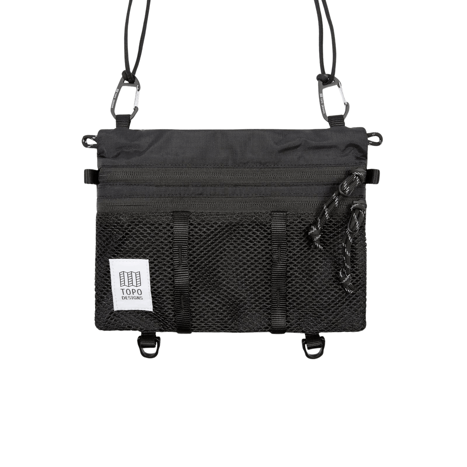 Bandolera Topo Designs Mountain Accesory Shoulder Bag Black - ECRU
