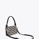 Bolso LOLA CASADEMUNT Bandolera Tejido Jacquard LC Flocado Negro