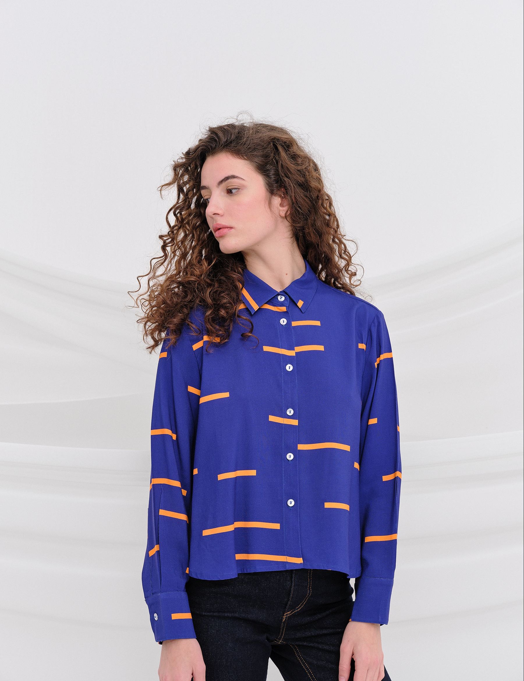 Camisa KUBRICK Azul Klein — fotografía oficial 1
