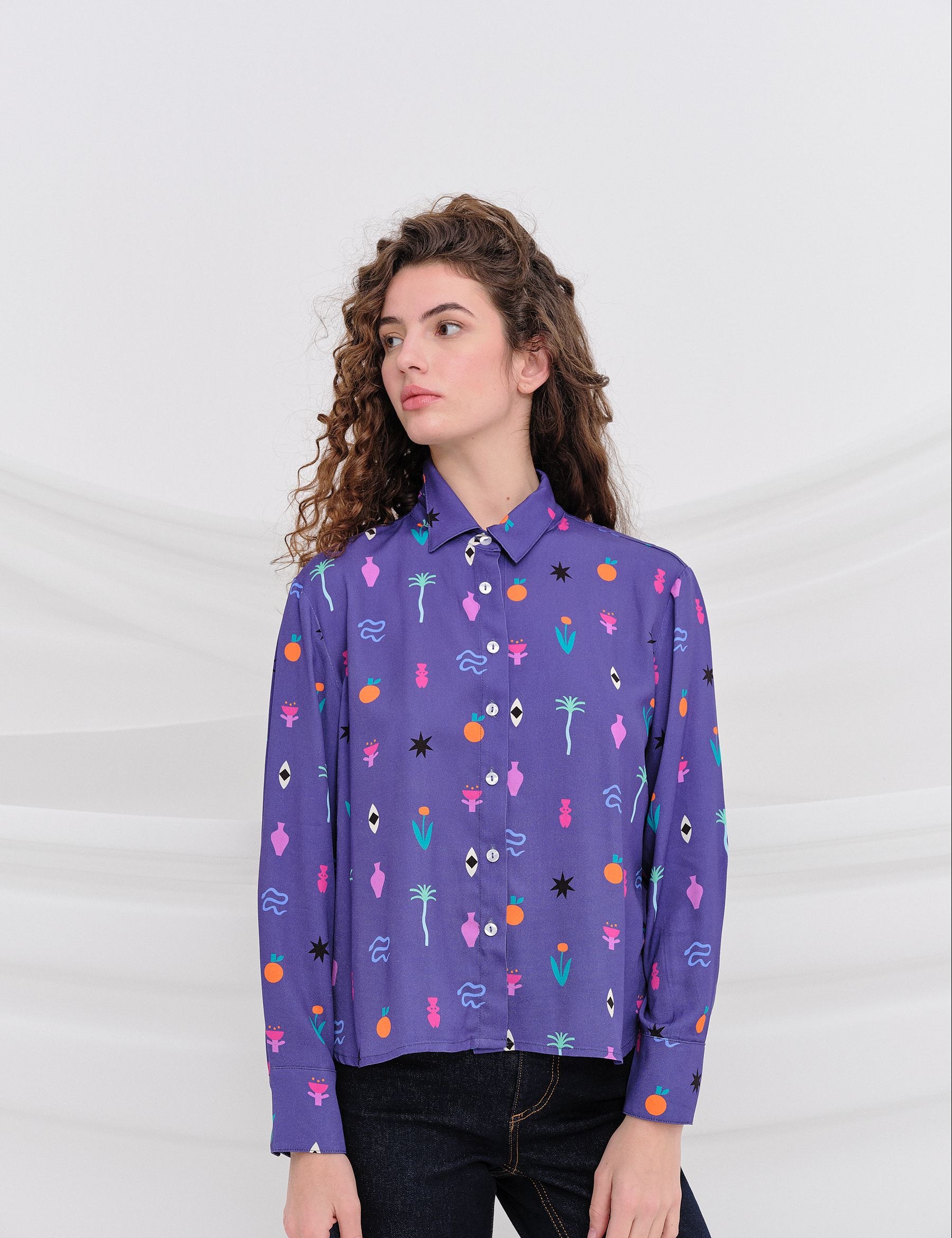 Camisa KUBRICK Morado — fotografía oficial 1