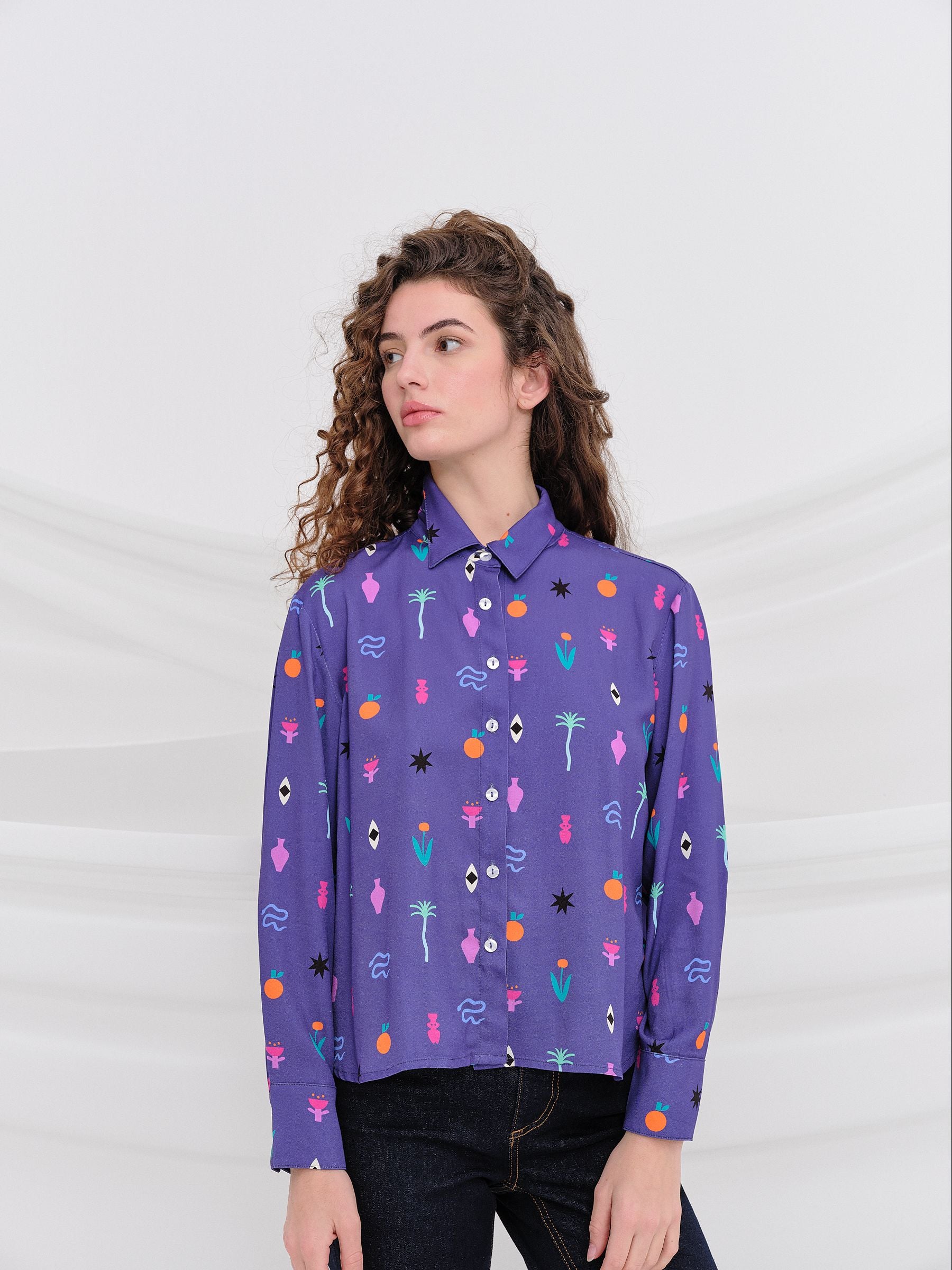 Camisa KUBRICK Morado — fotografía oficial 1