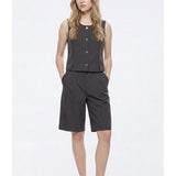 Bermuda TIFFOSI Lesley Acero Gris 060, modelo frontal