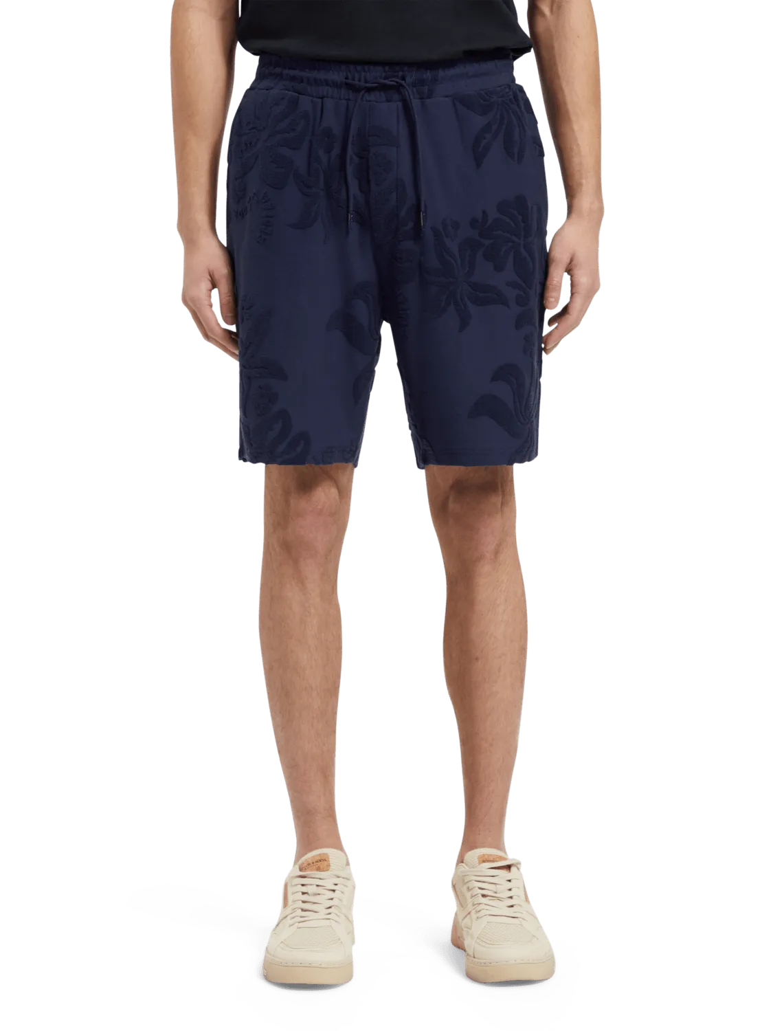 Bermuda Scotch & Soda Jacquard Towelling - ECRU