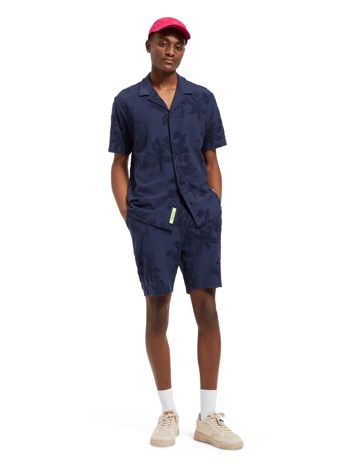 Bermuda Scotch & Soda Jacquard Towelling - ECRU