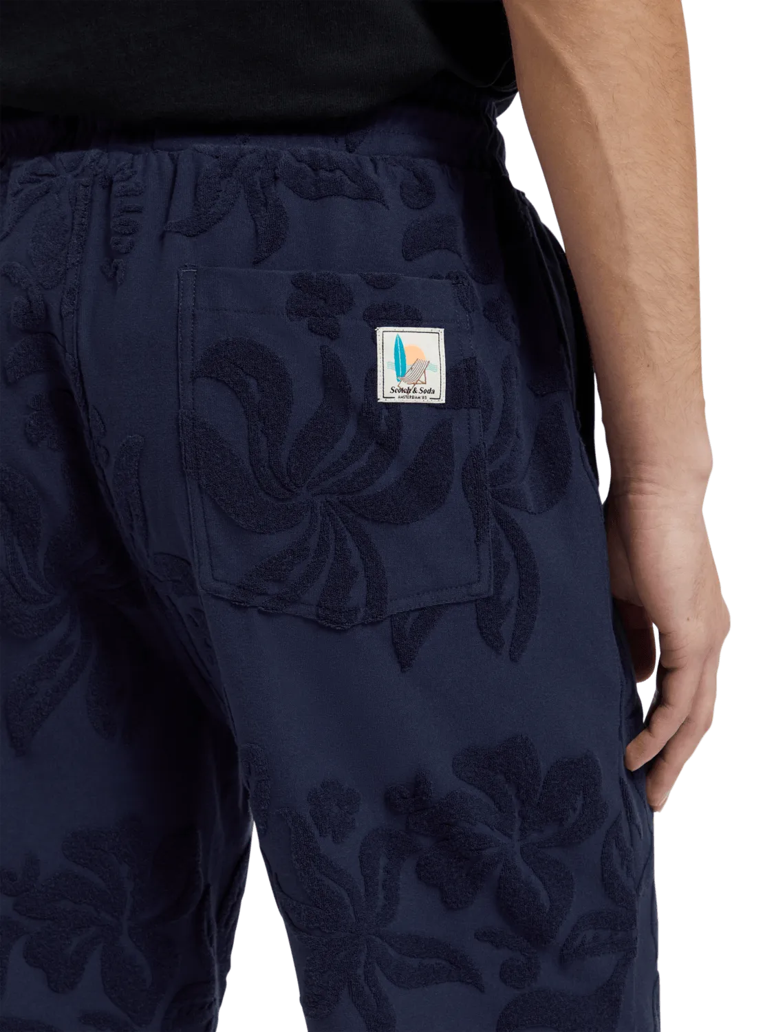 Bermuda Scotch & Soda Jacquard Towelling - ECRU