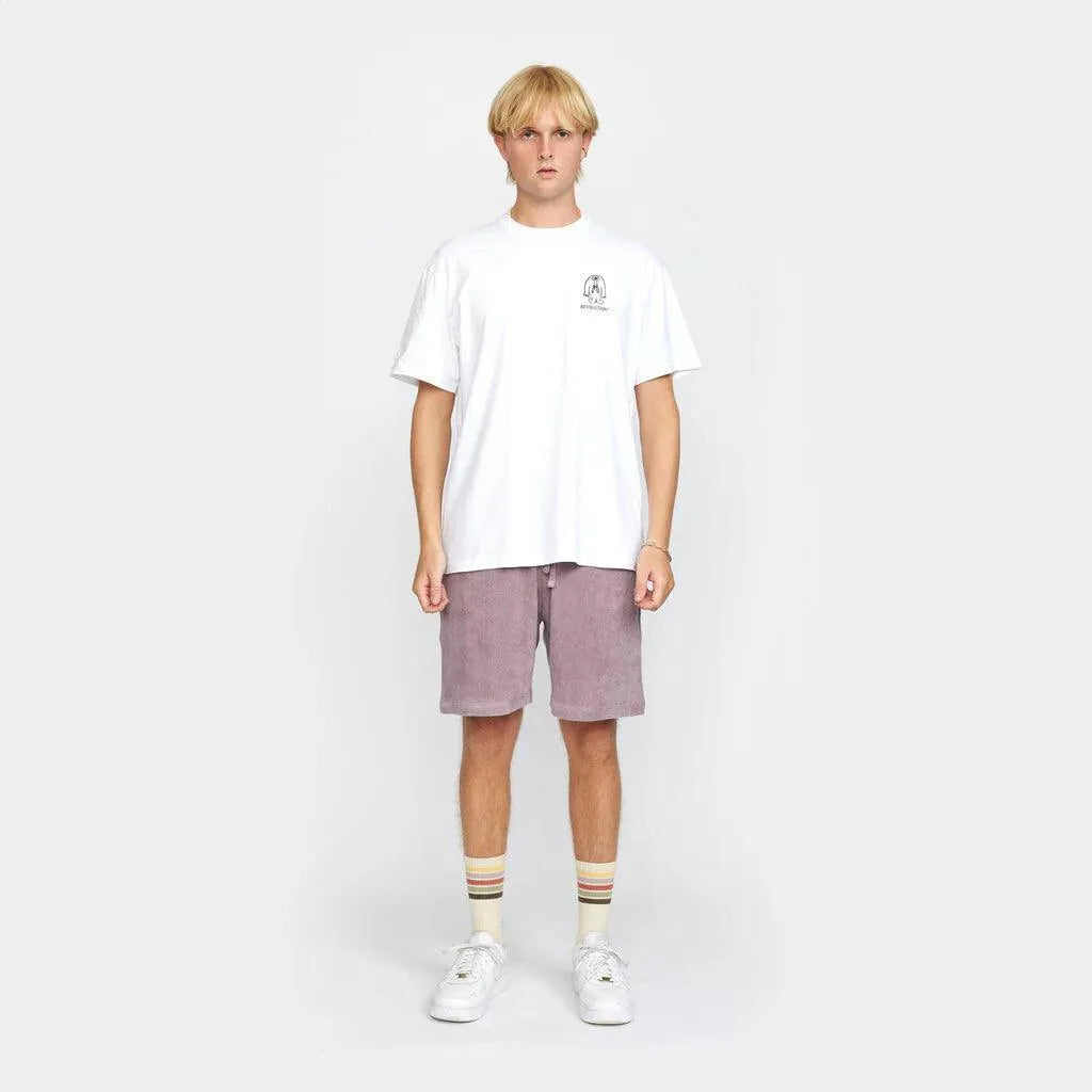 Bermudas Revolution Terry 4039 Purple - ECRU