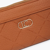 Billetera LOLA CASADEMUNT Monograma Rombos Marron