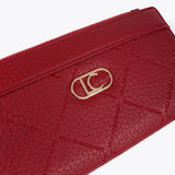 Billetera LOLA CASADEMUNT Monograma Rombos Roja