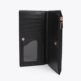 Billetera LOLA CASADEMUNT Monograma Rombos Negro