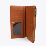 Billetera LOLA CASADEMUNT Monograma Rombos Marron