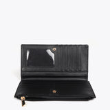 Billetera LOLA CASADEMUNT Monograma Rombos Negro