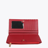 Billetera LOLA CASADEMUNT Monograma Rombos Roja