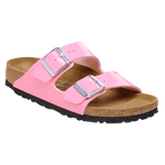 Birkenstock Arizona Birko-Flor Esmaltado Patent Candy Pink/Black - ECRU