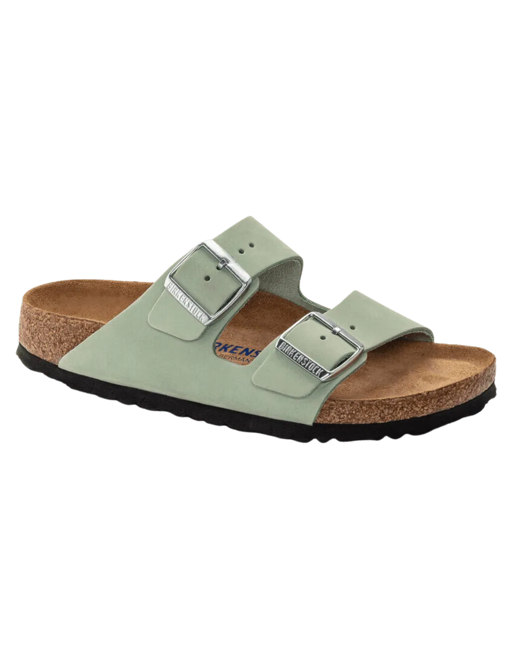 Birkenstock Arizona Plantilla Blanda Piel nubuc Matcha - ECRU