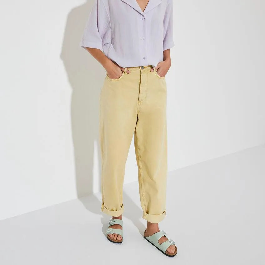 Birkenstock Arizona Plantilla Blanda Piel nubuc Matcha - ECRU