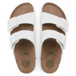 Birkenstock Arizona Platform Versión Vegana Birko-Flor White Grooved - ECRU