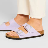 Birkenstock Arizona Versión Vegana Soft Birki Vegan Purple Fog - ECRU