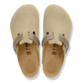 Zuecos BIRKENSTOCK Boston Cuero Mixto Faded Khaki