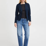 Blazer ICHI Kate Print Dot Total Eclipse - ECRU