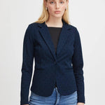 Blazer ICHI Kate Print Dot Total Eclipse - ECRU