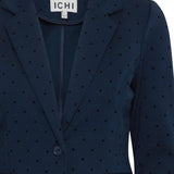 Blazer ICHI Kate Print Dot Total Eclipse - ECRU
