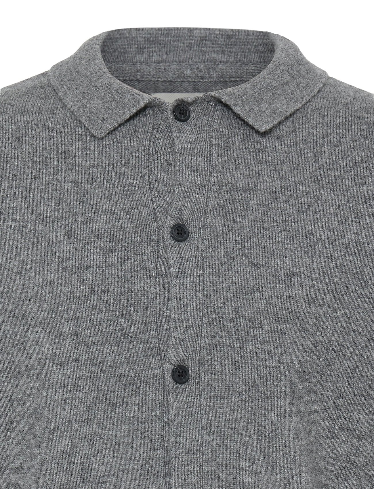 Cárdigan BLEND Branko Polo Pewter Melange detalle tejido