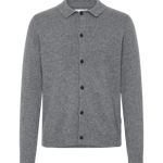 Cárdigan BLEND Branko Polo Pewter Melange, flat frontal